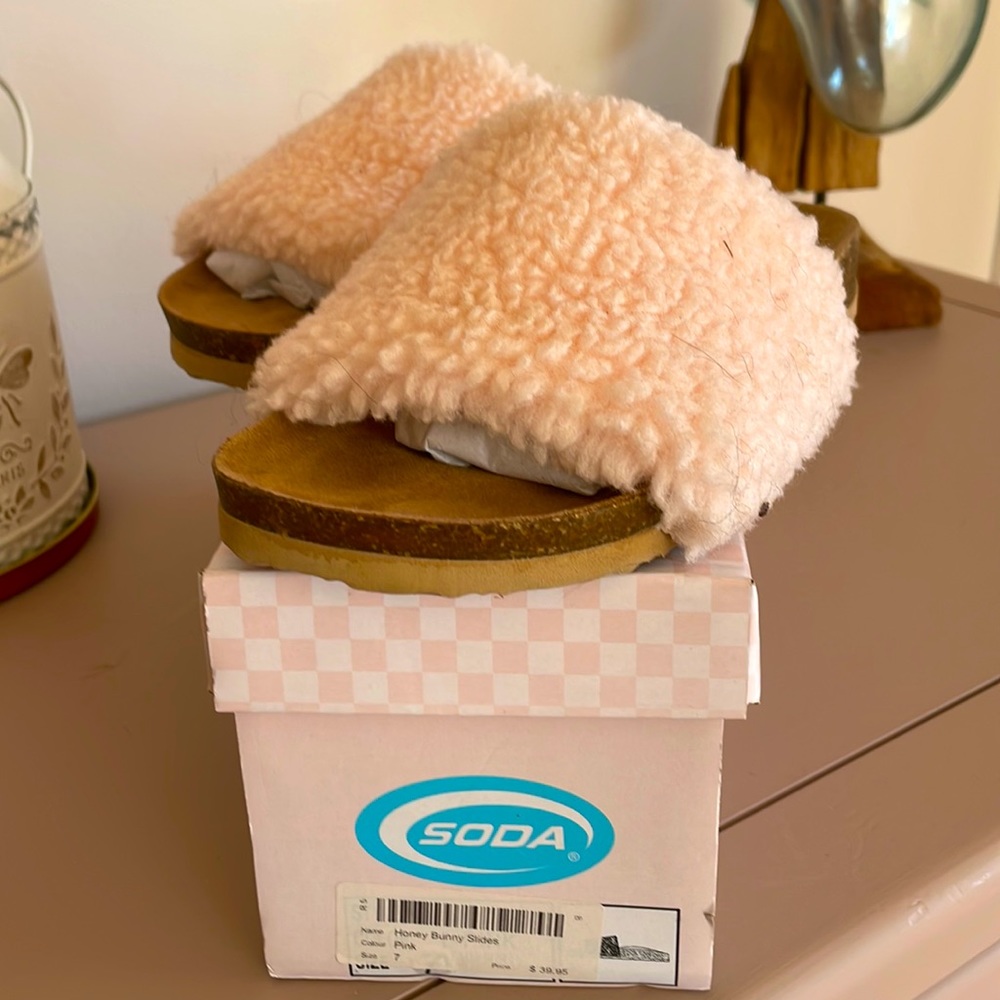 Soda pink Honey Bunny Slides